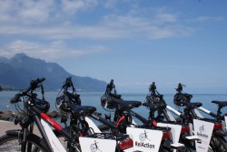 Quelque 450 vélos sont disponibles dans quatorze stations de Brigue au Bouveret. Photo Valaisroule