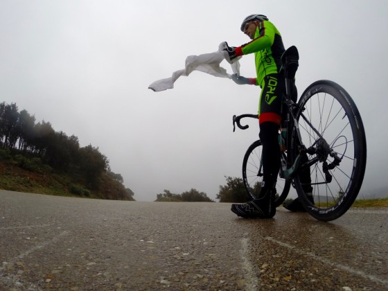 Un peu de pluie tout de même au Col de Banyuls.