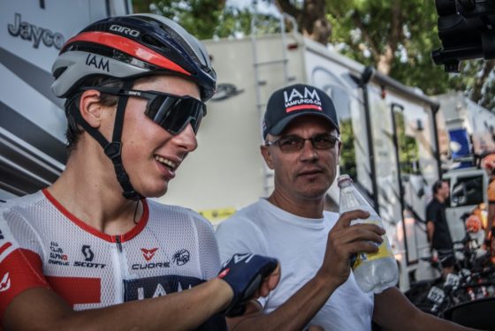 Simon Pellaud en compagnie de Lionel Marie. Photo IAM Cycling - Flick'r