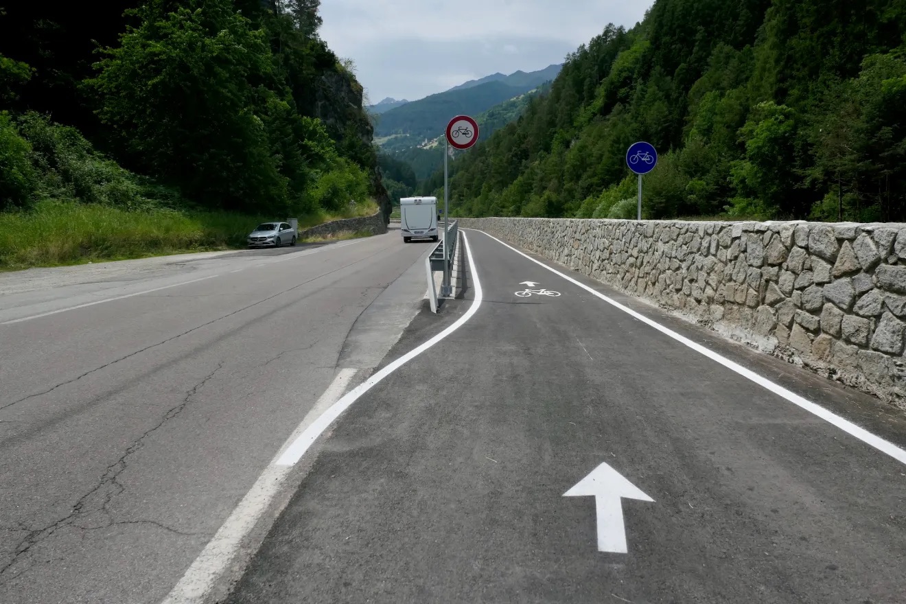 Sembrancher: 600 mètres de nouvelles bandes cyclables